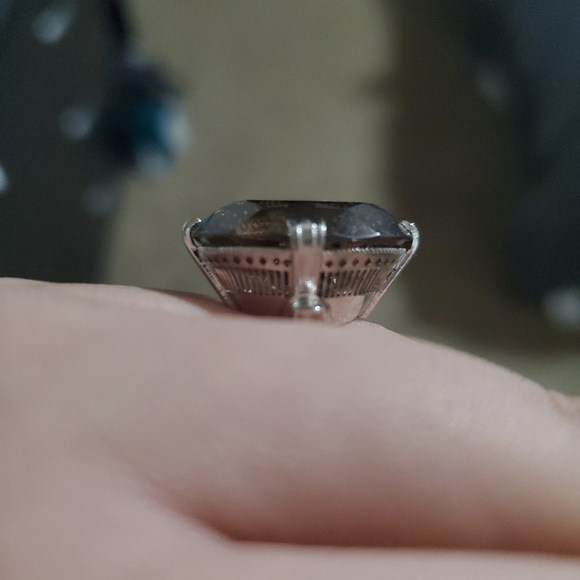 Smokey Quartz vintage size 6 ring - Picture 11 of 12